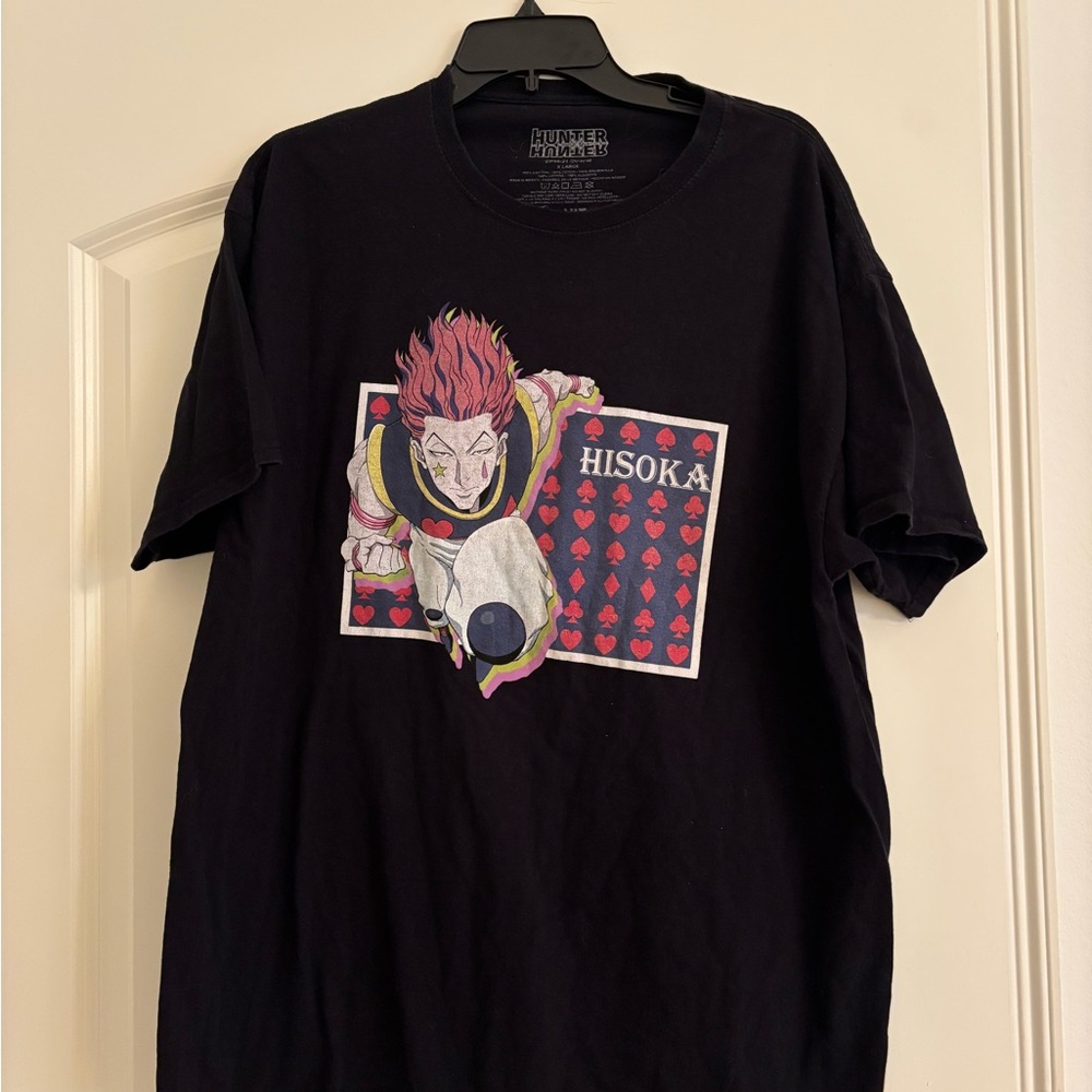 Black Hisoka Graphic T-Shirt